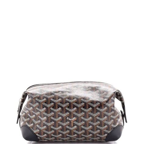 Goyard Boeing Trousse de Toilette Pouch Coated Canvas 25 Black.